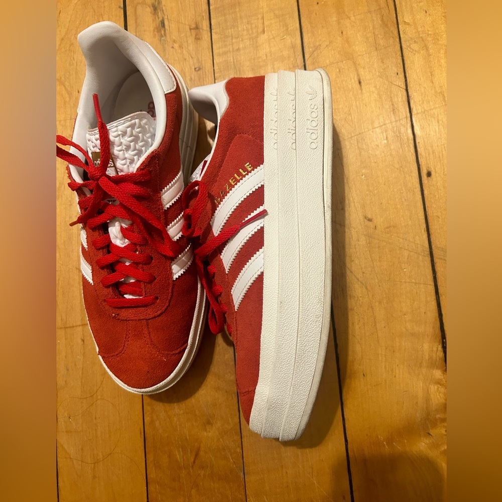 Adidas Gazelle Bold Red - platform